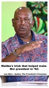 Moi was quitting the Presidency in 1992, Lee Njiru explains the strategy they used to retain power… | Dr. King'ori
