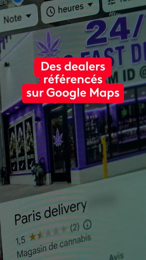 📍 Des points de deal affichés sur Google Maps comme des commerces ordinaires. Avec une adresse précise, des notes, des commentaires, parfois même un numéro de téléphone. L’application qui nous aide à nous repérer peut aussi servir de vitrine à la vente de cannabis. Comment ces fiches échappent-elles aux contrôles ? Et que dit Google ? #JT20H #GoogleMaps #deal #actualités