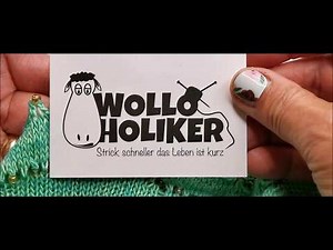 Perlen einstricken mit Wolloholiker