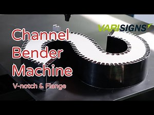 See How Signs Are Made With This Cool Tool! Channel Bender Machine for V-notch Flange Letters