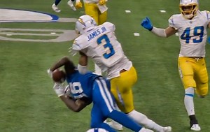 Chargers' Derwin James Ejected After Brutal Hit To Colts WR (VIDEO)