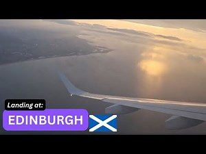 Landing at Edinburgh Airport (EDI) Runway 24. Views of Portobello, Leith
