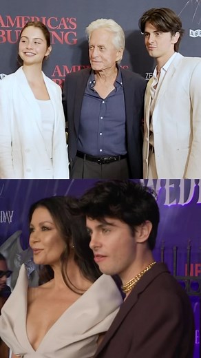 Carys Zeta y Dylan Douglas son la mezcla perfecta entre Catherine Zeta-Jones y Michael Douglas 😍🫶 Los hijos de la pareja, que lleva casada casi 25 años, asistieron a la proyección especial de ‘America’s Burning’, el próximo trabajo de su padre ✨ #AmericasBurning #MichaelDouglas #CatherineZetaJones | Fotogramas