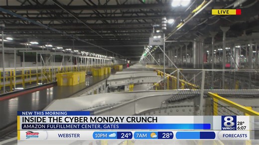 Inside the Amazon Center in Gates for Cyber Monday