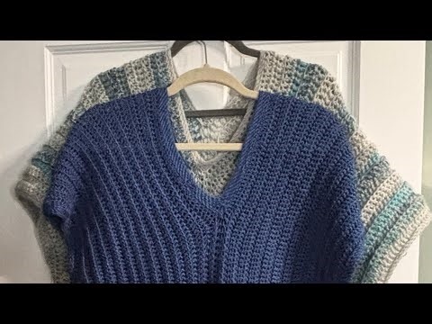 Easy Crochet Top - Adapting Patterns & XL Size
