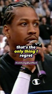 Allen Iverson on the BIGGEST REGRET of his NBA CAREER! 😪🏀⛹️‍♀️ #shorts #nba