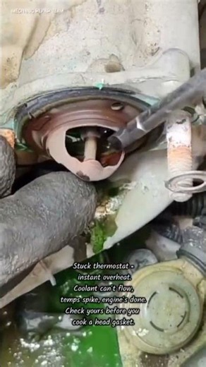 Thermostat Failed: This Is Why Your Engine Overheated #EngineOverheating #ThermostatFail#CarRepair