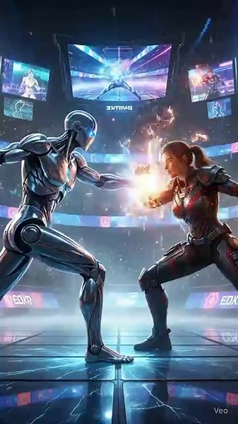 AI vs Human: The Ultimate Arena Battle 🤖👩‍🚀