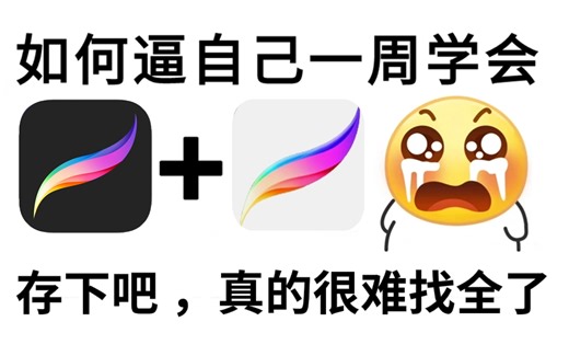 【B站最全procreate教程】清华大佬专门为小白研制的ipad绘画入门新手教程，2023精华版，从零基础小白到大神这一套就够了！