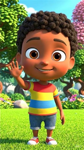 Hello Friends! 👋 Cute Cartoon Kid Intro #shere #shorts