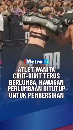 Atlet wanita cirit birit terus berlumba, kawasan perlumbaan ditutup untuk pembersihan