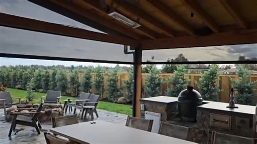 Patio Designers on Instagram: "At the touch of a button 🔘 Motorized custom screens that bring shade, privacy, and style to your outdoor space. #motorizedscreens #outdoorupgrade #smartliving #customoutdoor"