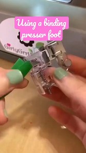 Using a binding/bias tape presser foot: https://sewingmachinepresserfeet.com/products/bias-tape-binding-presser-foot #handkerchief #handkerchiefhemmer #handkerchiefhemmingfoot #sewinggadgets #hemmingfoot #sewingtools #sewingtutorial #sewistsofinstagram #sewinghacks #diysewing #tailoringtools #narrowhems #sewingessentials #professionalfinish #sewingcommunity #delicatefabrics #fashionsewing #sewinglove #sewingtips #sewingprojects #craftingtools #sewinginspiration #sewingmadeeasy #precisionsewing |