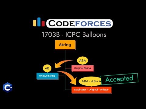 Codeforces - 1703B - ICPC Balloons | Detailed C++ Solution