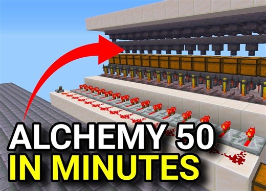 The Fastest Alchemy Machine EVER Built. （Hypixel Skyblock）