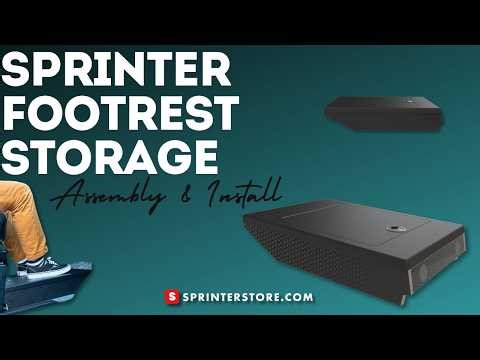 How to Assemble & Install Vanspeed Sprinter Footrest Storage | Sprinter Van Upgrade