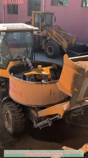 Self-Loading Concrete Mixer: All-in-One Workhorse!