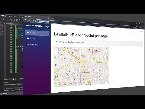 1. LeafletForBlazor NuGet/Quickly add a map to the Blazor page