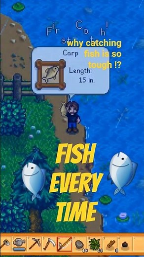 how to catch fish in stardew valley 🎣 #gaming #stardewvalley #indiegame
