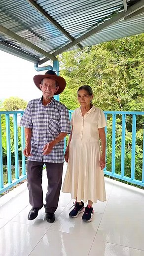 Charming Dance on a Scenic Balcony
