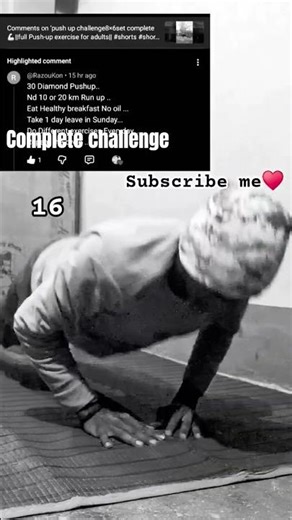 how to Challenge complete || Push-up cadence #shortsfeed #trending #workoutcomplete #squatchallenge
