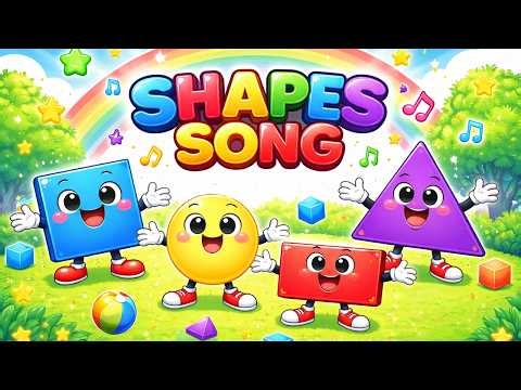 Shapes Song 🔺🟦 | Learn Circle, Square, Triangle | Fun Nursery Rhymes for Toddlers | Chu Happy Kids