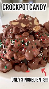 Crockpot Candy! Easy 3-ingredient treat 🍫🥜 #christmastreat #crockpotrecipes #christmascandy #3ingredients #recipereels | Crayons & Cravings