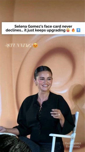 Selena Gomez’s Face Card Just Leveled Up 😮‍🔥⬆️✨ #selenagomez #rarebeauty #selenators #fyp