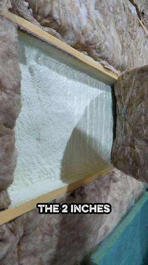 32K views · 147 reactions | For this shop, we used the Flash and Batt method: 2” of spray foam for a tight seal + fiberglass on top for added R-value. It’s an efficient, cost-effective combo that gets results. #flashandbatt #impactinsulation | Impact Insulation, LLC | Facebook