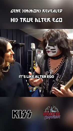 Gene Simmons honestly revealed his other alter ego to 60 Minutes #classicrock #kissband #genesimmons
