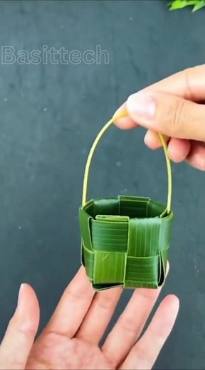 Handmade Mini Basket | Easy DIY Craft Using Simple Materials | basittech