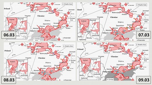 Jak przebiega rosyjska inwazja na Ukrainę? Zobacz mapy