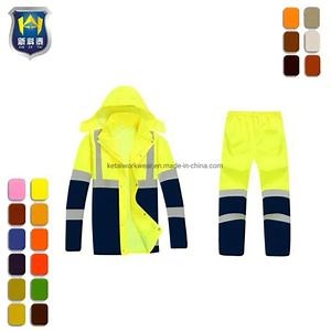 [Hot Item] Hi Vis Work Wear Safety Reflective Work Jackets with Hoodie
