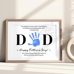 Father's Day Sunday School Craft Preschool Father's Day Craft Christian, Religious Father's Day Church Craft Pre K Toddler Handprint Crafts - Etsy
