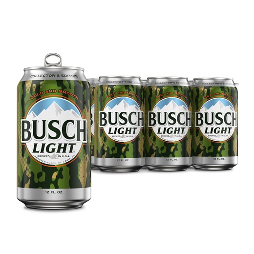 Busch Light American Light Lager Beer 6 Pack 12 fl oz Aluminum Cans 4.1% ABV