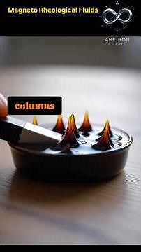 How do Magneto Rheological Fluids spike up? #apeironseries #visualphysics