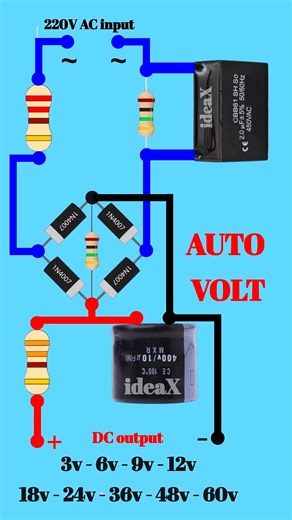 Multi Output Voltage Converter from 220V AC #electronics #electronic #diy | Electric 2.0