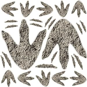 90 Pcs Dinosaur Footprints for Floor Dinosaur Birthday Decorations Realistic Jurassic Park Decorations Removable Wall Decals for Kids Classroom School Baby Nursery Bedroom
