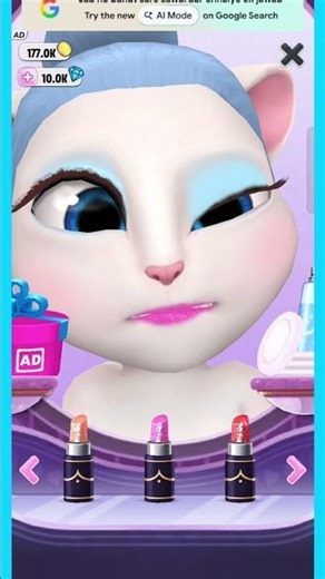 My Talking Angela🎀💄💗💋 Preety Makeup 💄 #shorts #trending #mytalkingangela #gameplay #viralshorts #ff