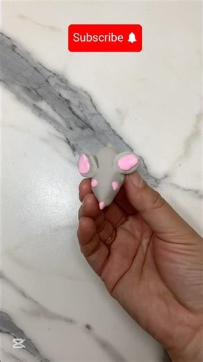 🐭 Making a Mini Mouse from Polymer Clay 🧡