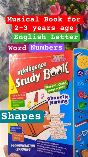 Interactive Sound Book for Kids –Learn Alphabets, Numbers, Shapes & Phonics #yttshort #trendingtoys