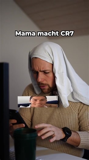 Mama's Reaktion auf Ronaldo Sticker Meme