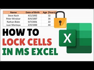 How to Lock Cells in Excel