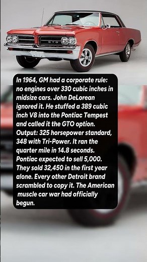 The Pontiac That Started the Big Block War #shorts #automobile #cars
