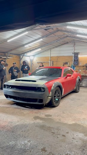 2016 hellcat challenger conversation to 2023 widebody hellcat. #hellcatchallenger #widebody #viralfbpage | Chuy Rmz Official Store