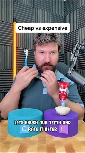 Cheap vs expensive toothpaste