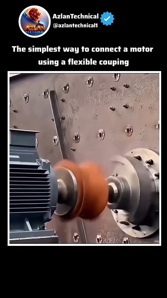 How To Connect A Motor Using A Flexible Coupling The Simplest Way #fyp #demonstration