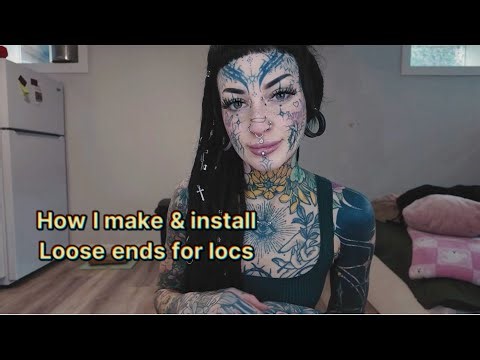 How I make and install loose ends on my locs !