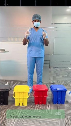 Hospital Dustbin Colors Explained | Biomedical Waste Tips for Nurses #doctor #hospital #nurse