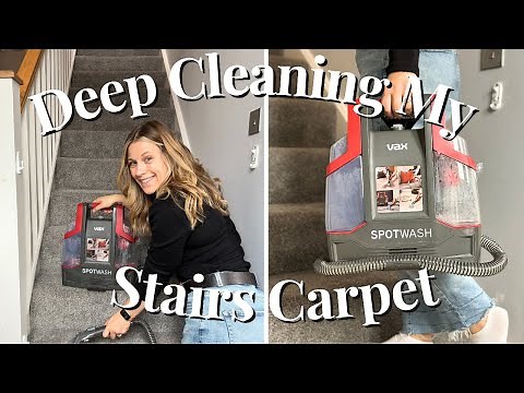 Deep Cleaning My Carpet Stairs With Vax Spotwash - So Much Dirt!